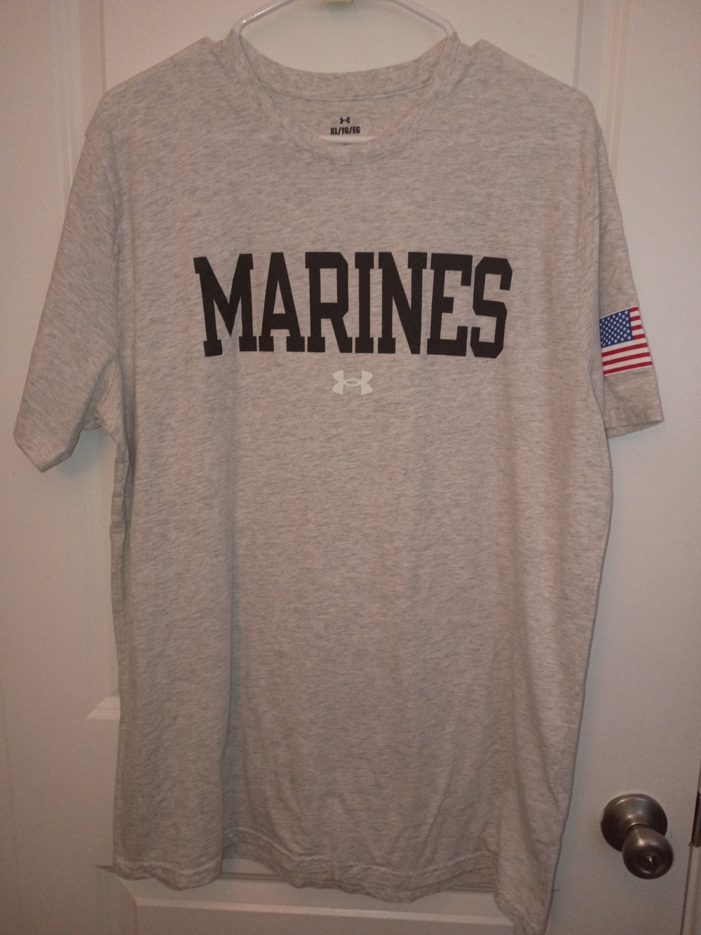 Under Armour Gray "MARINES" Short Sleeve Performance Tee BNWOT